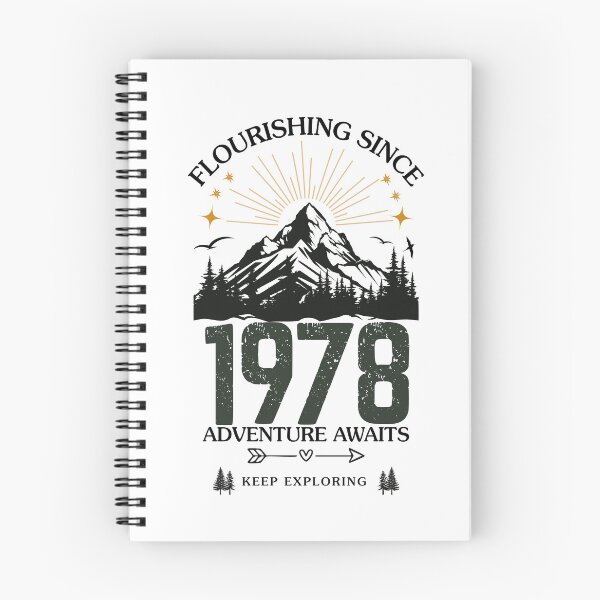 Item preview, Diseño de cumpleaños de aventura en la montaña de 1978: Floreciendo desde 1978 designed and sold by FlareCraftStudio.