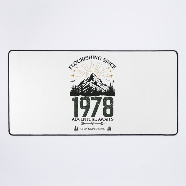 Item preview, 1978 Flourishing Since Mountain Adventure Birthday Design designed and sold by FlareCraftStudio.