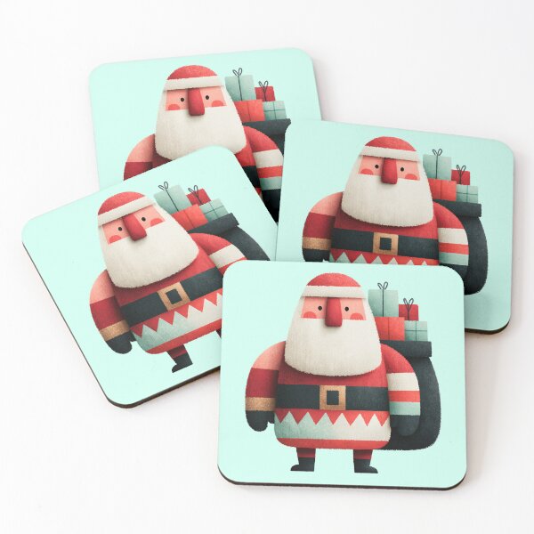 Item preview, Cute Chubby Santa Claus With Gifts designed and sold by colorful-white.