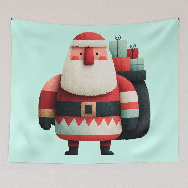 Item preview, Cute Chubby Santa Claus With Gifts designed and sold by colorful-white.