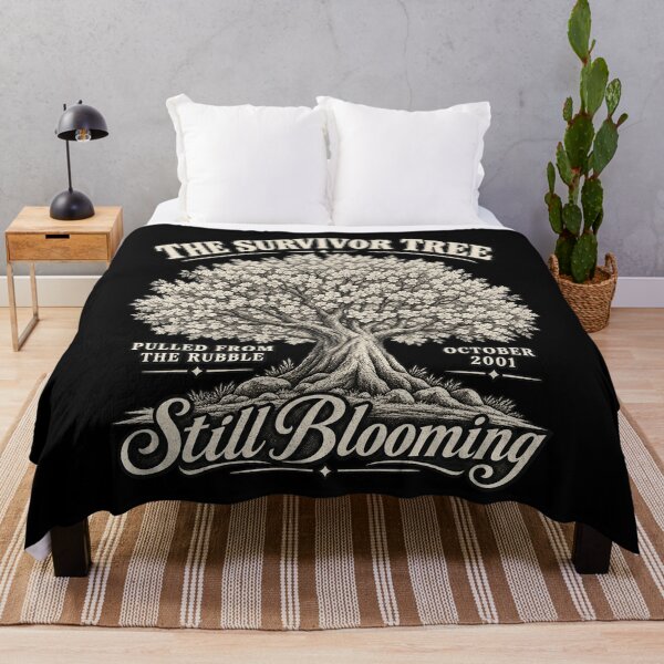 Item preview, The Survivor Tree Still Blooming Vintage Historical Tree Design designed and sold by PaulaRyan1.