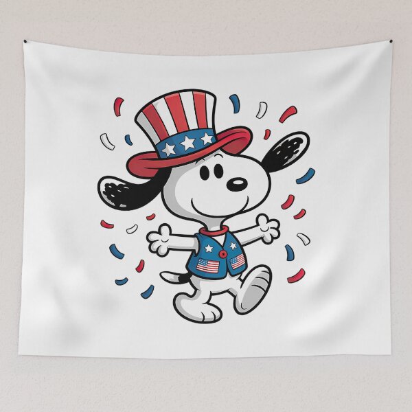 Item preview, Snoopy Anniversary Of America designed and sold by FitsyFit.