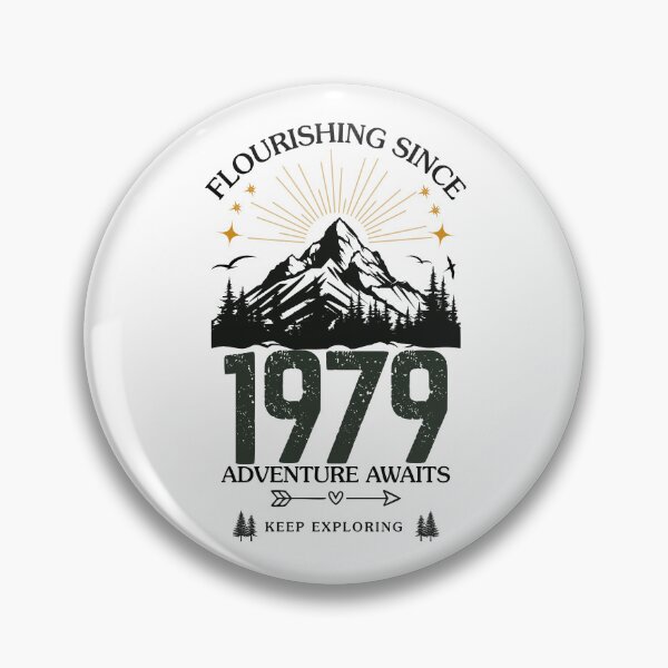 Item preview, 1979 Flourishing Since Mountain Adventure Birthday Design designed and sold by FlareCraftStudio.
