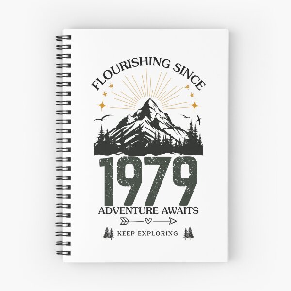 Item preview, 1979 Flourishing Since Mountain Adventure Birthday Design designed and sold by FlareCraftStudio.