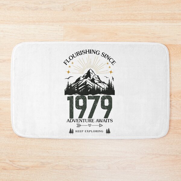 Item preview, 1979 Flourishing Since Mountain Adventure Birthday Design designed and sold by FlareCraftStudio.