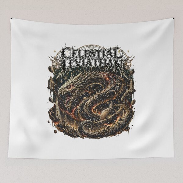 Item preview, Celestial Leviathan Cosmic Serpent Dark Fantasy Art designed and sold by DIEGOREGOPI.