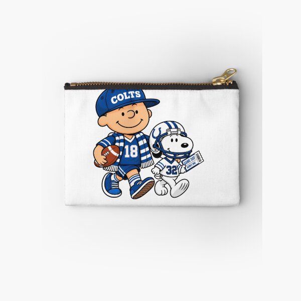 Item preview, Coltsnfl Fan Charlie Brown & Snoopy Game Day designed and sold by BoldHeartArt.