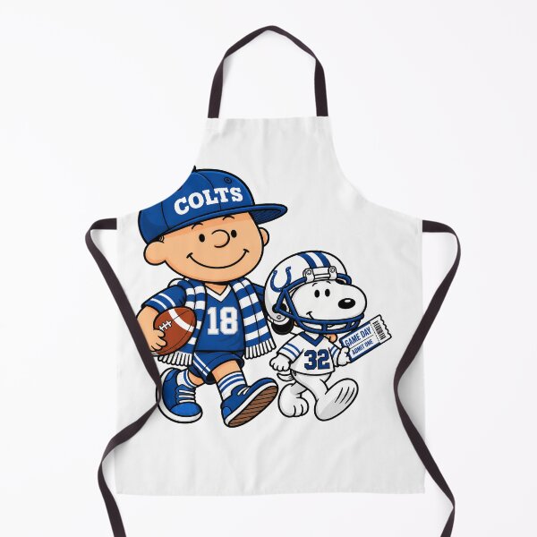 Item preview, Coltsnfl Fan Charlie Brown & Snoopy Game Day designed and sold by BoldHeartArt.
