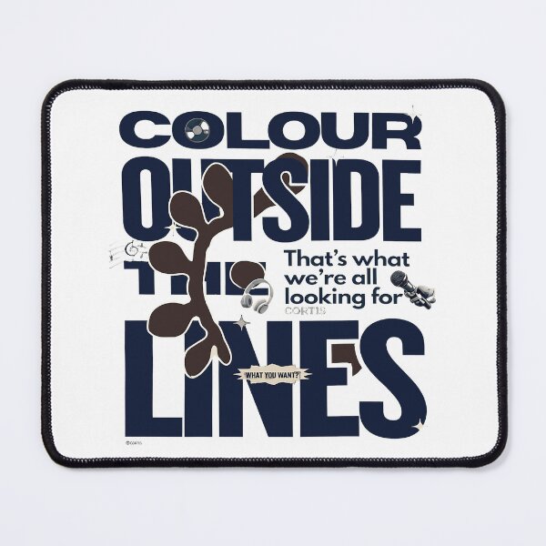 Item preview, Colour Outside The Lines Typographic Tee designed and sold by Slomski90.