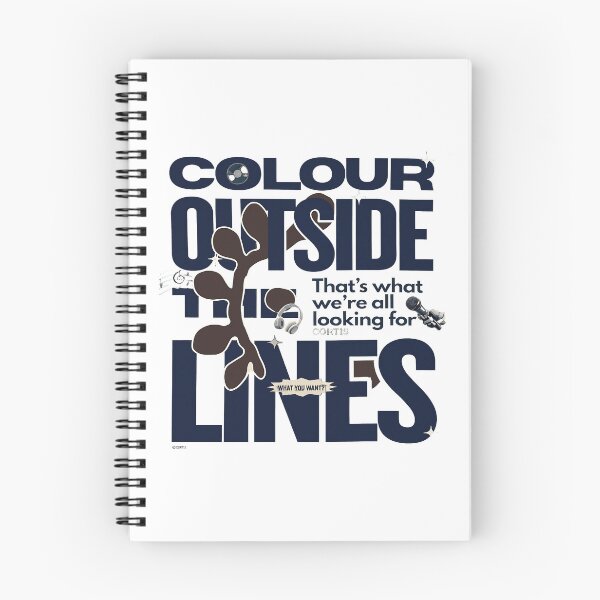 Item preview, Colour Outside The Lines Typographic Tee designed and sold by Slomski90.