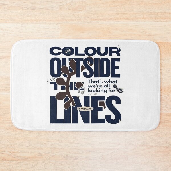 Item preview, Colour Outside The Lines Typographic Tee designed and sold by Slomski90.