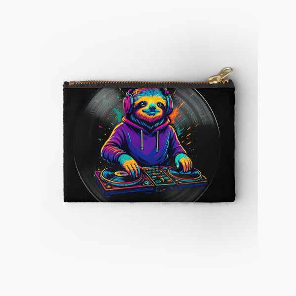 Item preview, Colorful Vinyl DJ Sloth Music Lover Funny Animal Turntable designed and sold by Genius Geek.