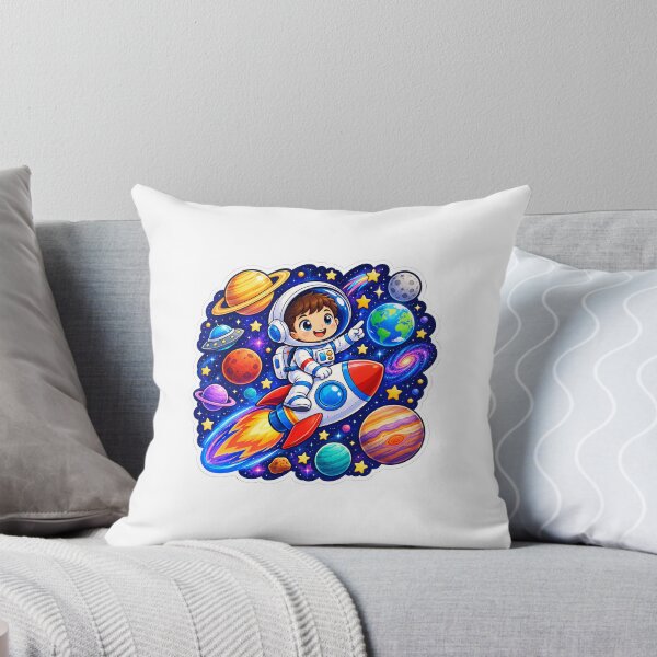 Item preview, Sticker for kids shirt  with space theme  designed and sold by Nmnml.