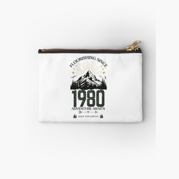 Item preview, 1980 Flourishing Since Mountain Adventure Birthday Design designed and sold by FlareCraftStudio.