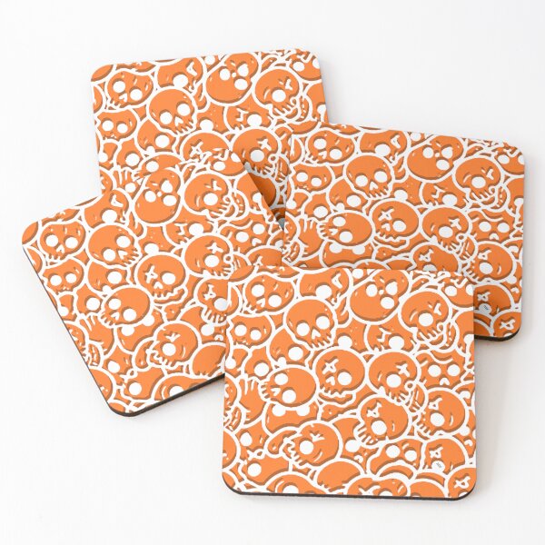 Item preview, Orange Halloween Pattern - SKULL designed and sold by YOFANTZ!.