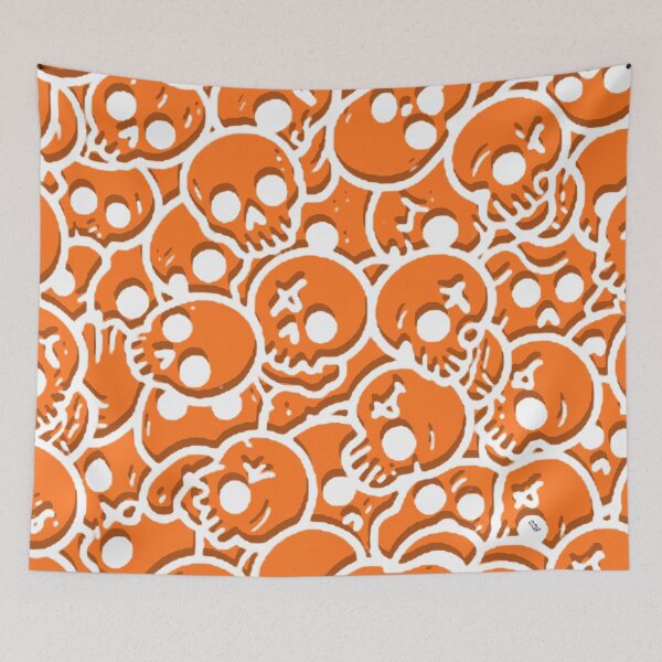 Item preview, Orange Halloween Pattern - SKULL designed and sold by YOFANTZ!.