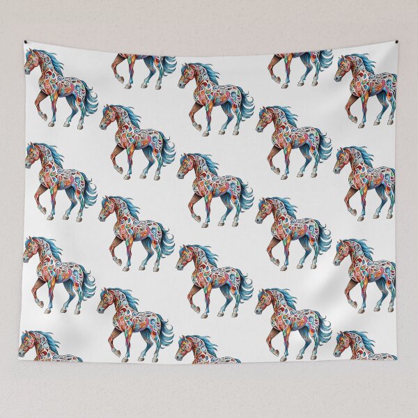 Item preview, Multi Colored Prancing Horse designed and sold by rykerres.