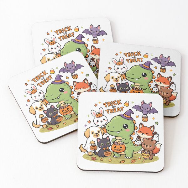 Item preview, Cute Dinosaur and Animal Friends Halloween designed and sold by naragon4289.