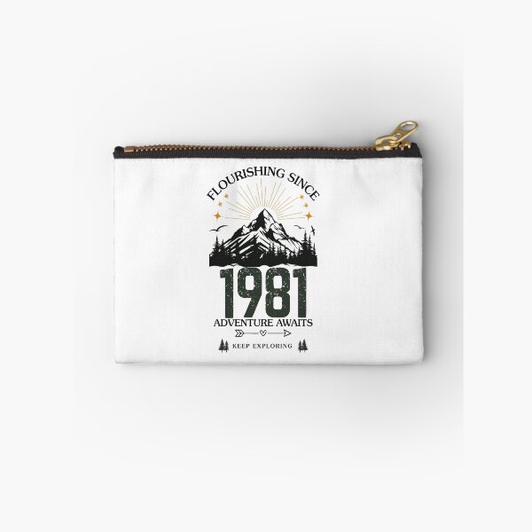 Item preview, 1981 Flourishing Since Mountain Adventure Birthday Design designed and sold by FlareCraftStudio.