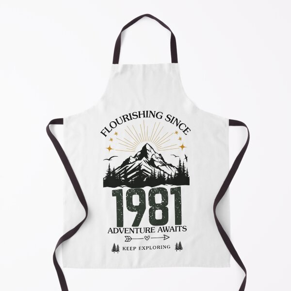 Item preview, 1981 Flourishing Since Mountain Adventure Birthday Design designed and sold by FlareCraftStudio.