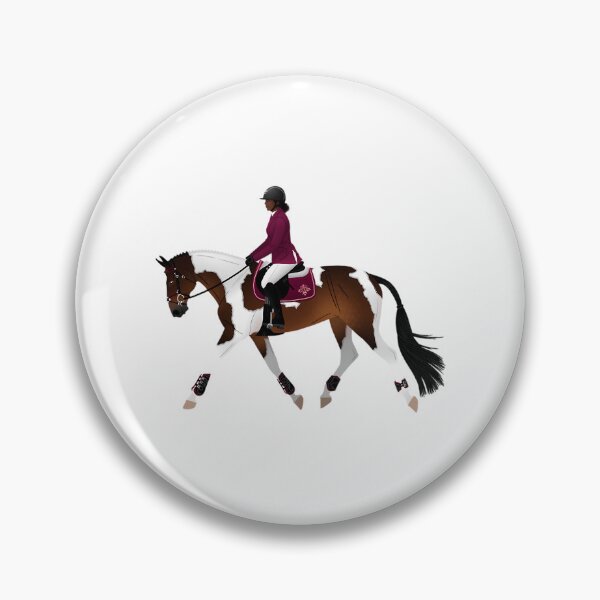 Item preview, Pinto Warmblood Hunter Horse And Rider - Equine Rampaige designed and sold by rykerres.