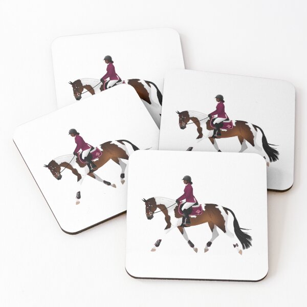 Item preview, Pinto Warmblood Hunter Horse And Rider - Equine Rampaige designed and sold by rykerres.