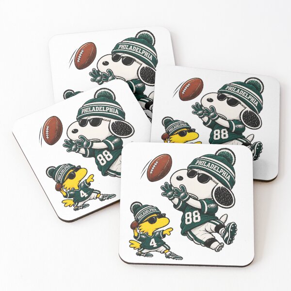 Item preview, Snoopy Woodstock Football Philadelphia  designed and sold by BoldHeartArt.
