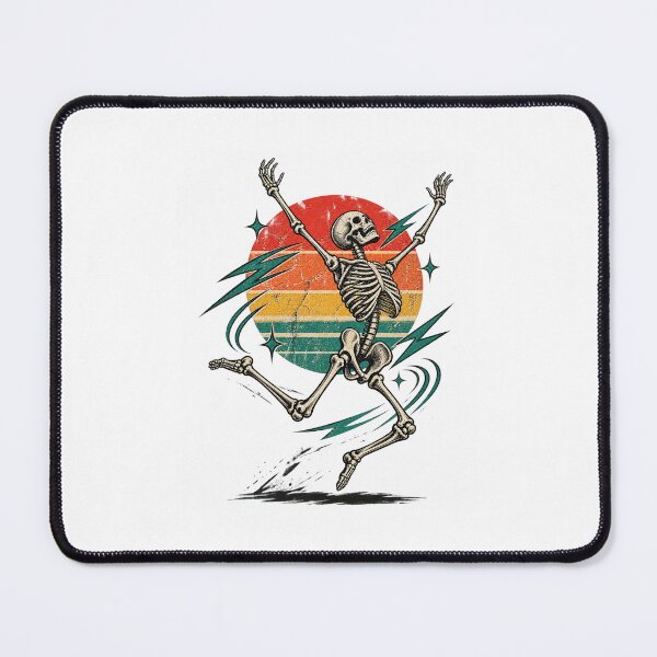 Item preview, Dancing Skeleton Retro Vintage Sunset Happy Vibes Design designed and sold by PaulaRyan1.