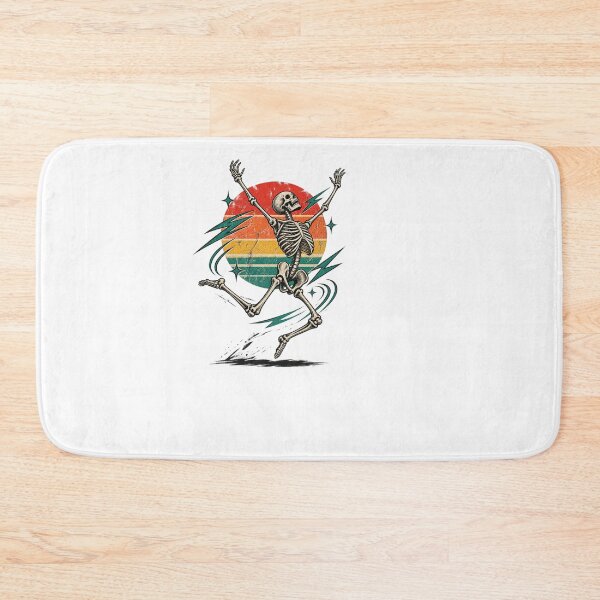 Item preview, Dancing Skeleton Retro Vintage Sunset Happy Vibes Design designed and sold by PaulaRyan1.