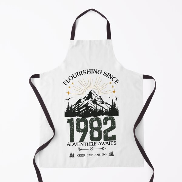 Item preview, 1982 Flourishing Since Mountain Adventure Birthday Design designed and sold by FlareCraftStudio.