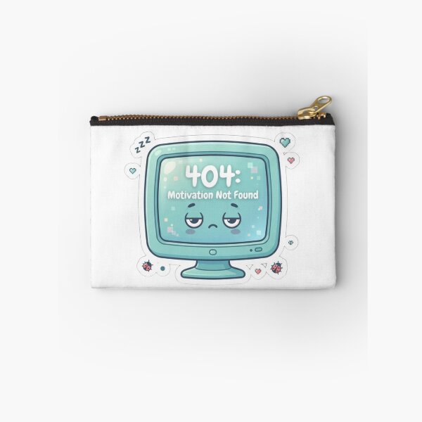 Item preview, 404 Motivation Not Found Funny Programmer Developer Cute designed and sold by KreatoLab.