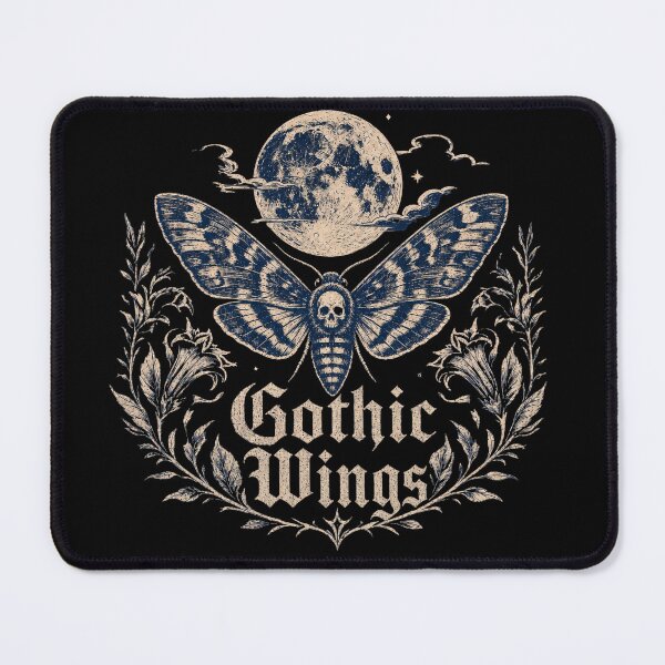 Item preview, Gothic Wings - Death's-Head Hawkmoth & Full Moon Illustration designed and sold by Modern Antique Atelier .