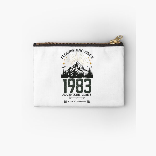 Item preview, 1983 Flourishing Since Mountain Adventure Birthday Design designed and sold by FlareCraftStudio.