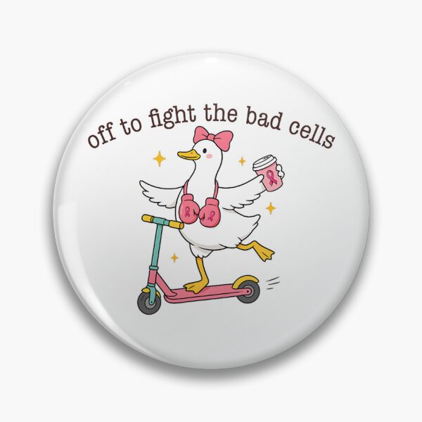 Item preview, Off to Fight The Bad Cells Pink Ribbon Goose Breast Cancer designed and sold by DeJuasLincoln.
