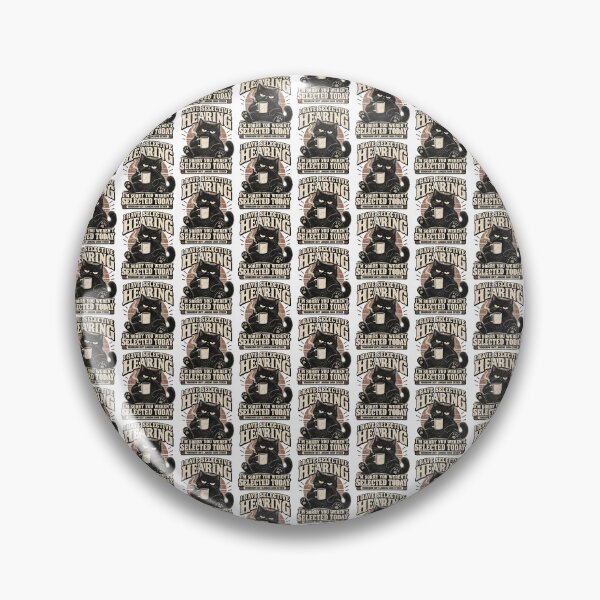 Item preview, I Have Selective Hearing Funny Grumpy Black Cat Coffee Design designed and sold by PaulaRyan1.