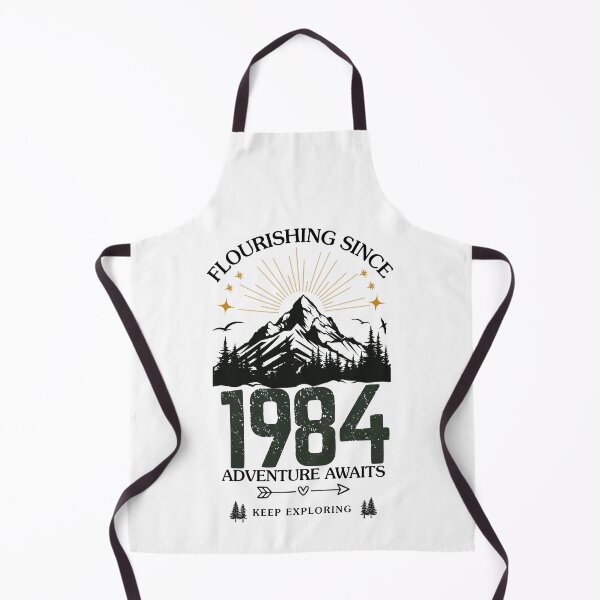 Item preview, 1984 Flourishing Since Mountain Adventure Birthday Design designed and sold by FlareCraftStudio.