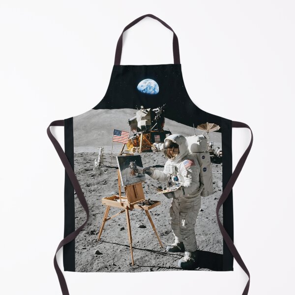 Item preview, NASA astronaut makes painting of lunar lander designed and sold by WiseBow.
