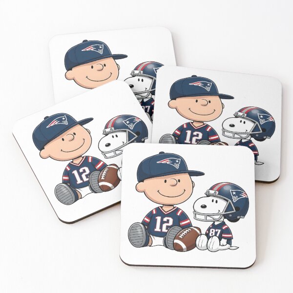 Item preview, Snoopy And Charlie Brown New England Patriots Football Fan designed and sold by DamianRoy88.
