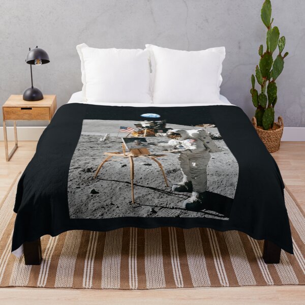 Item preview, NASA astronaut makes painting of lunar lander designed and sold by WiseBow.