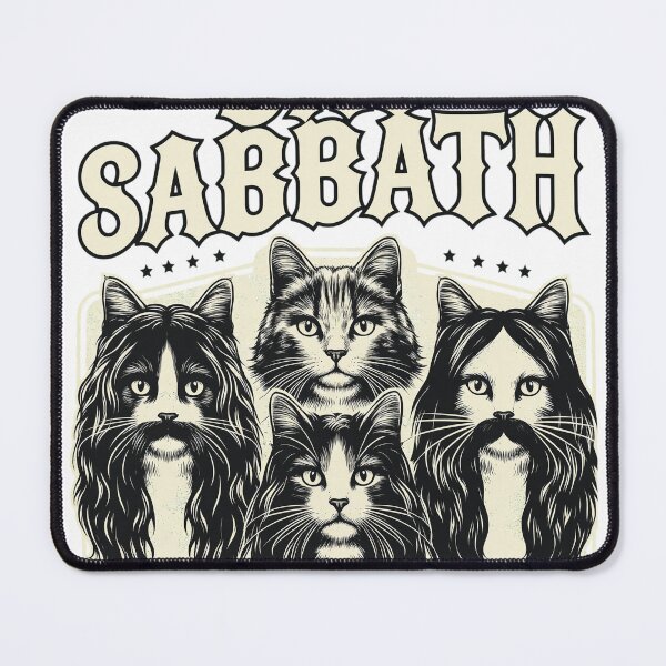 Item preview, Cat Sabbath Band Parody Feline Rock  designed and sold by DIEGOREGOPI.