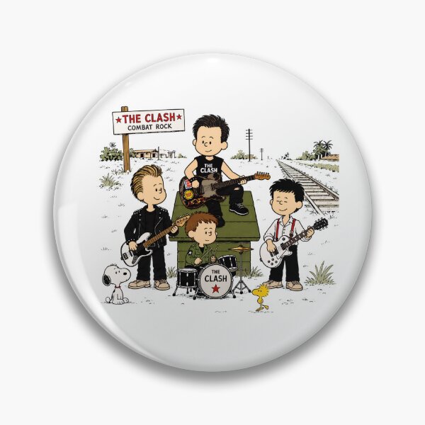 Item preview, Cartoon Peanuts The Clash combat rock designed and sold by BoldHeartArt.