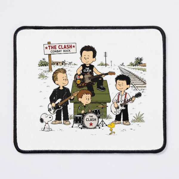 Item preview, Cartoon Peanuts The Clash combat rock designed and sold by BoldHeartArt.