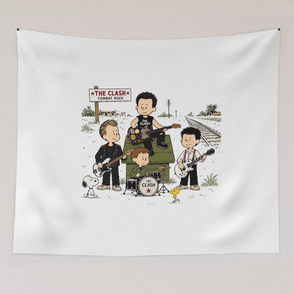 Item preview, Cartoon Peanuts The Clash combat rock designed and sold by BoldHeartArt.
