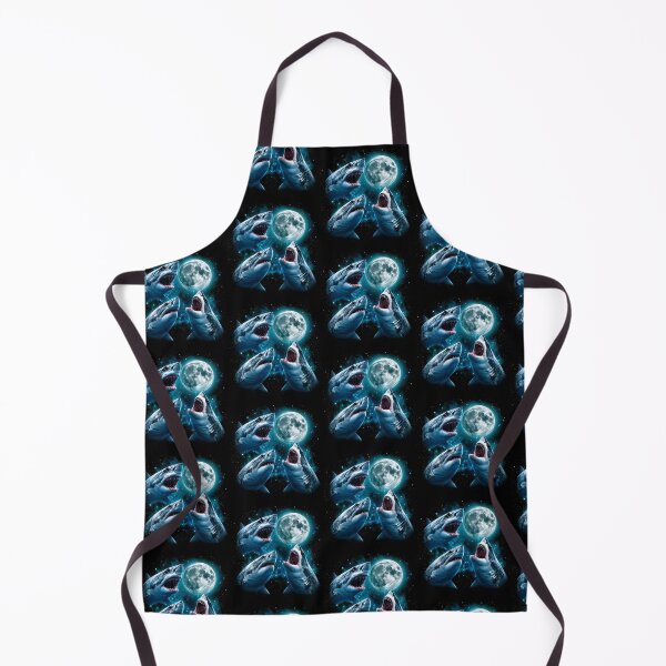 Item preview, Three Shark Moon Howling At The Moon Vintage 90s designed and sold by dexlawpie.