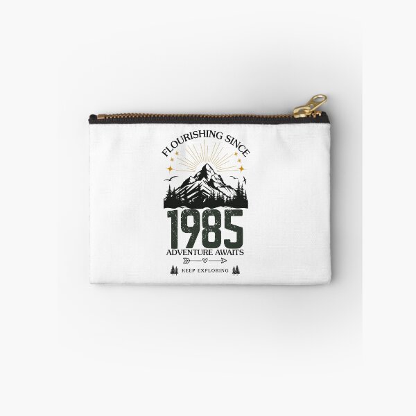 Item preview, 1985 Flourishing Since Mountain Adventure Birthday Design designed and sold by FlareCraftStudio.