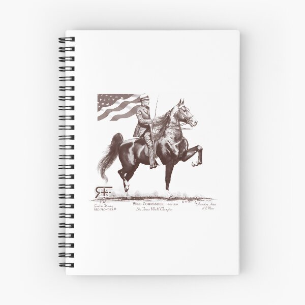 Item preview, Red Frontier Wing Commander American Saddlebred Flag Drawing designed and sold by rykerres.