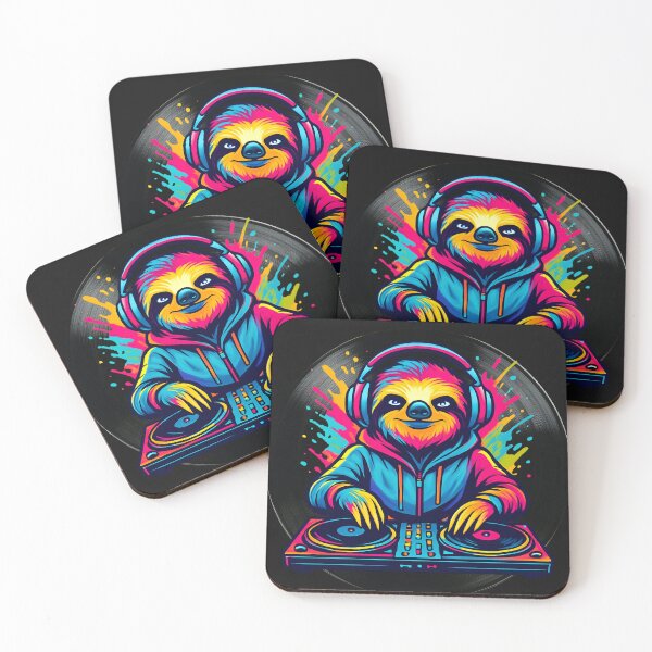 Item preview, DJ Sloth Music Lover Funny Animal Turntable designed and sold by Genius Geek.