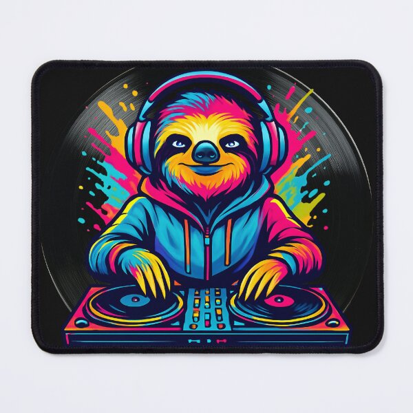 Item preview, DJ Sloth Music Lover Funny Animal Turntable designed and sold by Genius Geek.