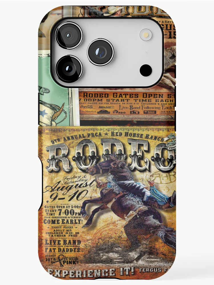 Thumbnail 1 of 4, iPhone Case, RODEO USA, RODEO, RODEO RIDERS, ROUGH STOCK RIDERS designed and sold by Barbara Jean Photo Art And Design.