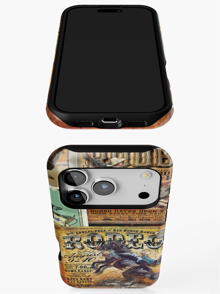 Thumbnail 3 of 4, iPhone Case, RODEO USA, RODEO, RODEO RIDERS, ROUGH STOCK RIDERS designed and sold by Barbara Jean Photo Art And Design.